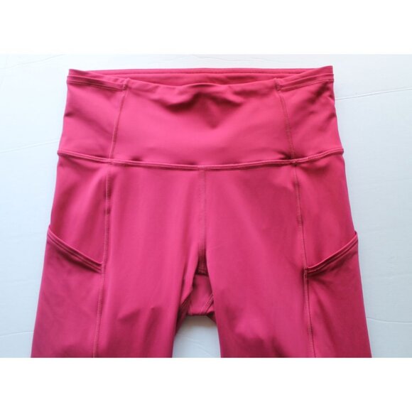 Lululemon Fast & Free 7/8 Tight II Nulux 25" Violet Red Size 4 - Picture 6 of 10
